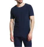 Darrahopens Men's Fashion > Underwear & Socks Mens Thermal Short Sleeve Top Microfleece Baselayer Underwear T Shirt - Navy - M