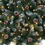 Darrahopens Occasions > Christmas Christabelle 2.7m Pre Lit LED Christmas Tree Decor with Pine Cones Xmas Decorations