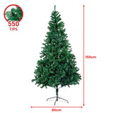 Darrahopens Occasions > Christmas Christabelle Green Christmas Tree 1.5m Xmas Decor Decorations
