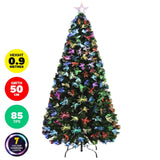Darrahopens Occasions > Christmas Christmas By Sas 90cm Fibre Optic Christmas Tree 85 Tips Multicolour Lights & Star