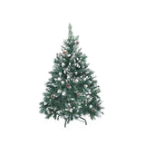 darrahopens Occasions > Christmas Home Ready 4Ft 120cm 390 tips Green Snowy Christmas Tree Xmas Pine Cones