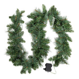 Darrahopens Occasions > Christmas Jingle Jollys 1.8M Christmas Garland with Pre-lit LED Lights Xmas Tree Decor
