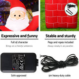 darrahopens Occasions > Christmas Jingle Jollys 1.8M Christmas Inflatable Archway with Santa Xmas Decor LED