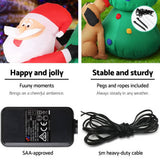 darrahopens Occasions > Christmas Jingle Jollys 1.8M Christmas Inflatable Santa on Tree Lights Xmas Decor Airblown