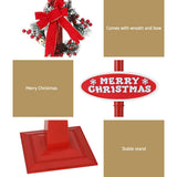Darrahopens Occasions > Christmas Jingle Jollys 1.8M Christmas Lamp Post Lights with Falling Snow Street Red Decor