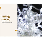 darrahopens Occasions > Christmas Jingle Jollys 100M Christmas String Lights 500LED Party Wedding Outdoor Garden