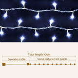 darrahopens Occasions > Christmas Jingle Jollys 100M Christmas String Lights 500LED Party Wedding Outdoor Garden