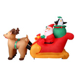 darrahopens Occasions > Christmas Jingle Jollys 2.2M Christmas Inflatable Santa Sleigh Ride Reindeer Deer Decor