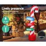 darrahopens Occasions > Christmas Jingle Jollys 2.4M Christmas Inflatable Santa Guide Candy Pole Xmas Decor LED