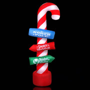 darrahopens Occasions > Christmas Jingle Jollys 2.4M Christmas Inflatable Santa Guide Candy Pole Xmas Decor LED
