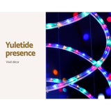 Darrahopens Occasions > Christmas Jingle Jollys 2.4M LED Christmas Tree Solar Motif Lights 8 Modes