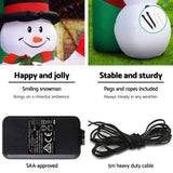 darrahopens Occasions > Christmas Jingle Jollys 2.8M Christmas Inflatable Giant Arch Way Santa Snowman Light Decor