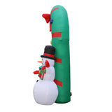 darrahopens Occasions > Christmas Jingle Jollys 2.8M Christmas Inflatable Giant Arch Way Santa Snowman Light Decor