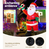 darrahopens Occasions > Christmas Jingle Jollys 3M Christmas Inflatable Santa Xmas Outdoor Decorations LED Lights