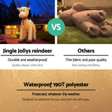 darrahopens Occasions > Christmas Jingle Jollys 5M Christmas Inflatable Reindeer Giant Deer Air-Power Light Inside