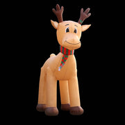 darrahopens Occasions > Christmas Jingle Jollys 5M Christmas Inflatable Reindeer Giant Deer Air-Power Light Inside