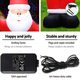 darrahopens Occasions > Christmas Jingle Jollys 5M Christmas Inflatable Santa Decorations Outdoor Air-Power Light