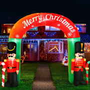 Darrahopens Occasions > Christmas Jingle Jollys Christmas Inflatable Nutcracker Archway 3M Outdoor Decorations
