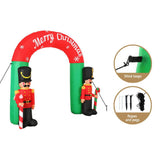 Darrahopens Occasions > Christmas Jingle Jollys Christmas Inflatable Nutcracker Archway 3M Outdoor Decorations