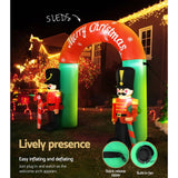 Darrahopens Occasions > Christmas Jingle Jollys Christmas Inflatable Nutcracker Archway 3M Outdoor Decorations