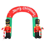 Darrahopens Occasions > Christmas Jingle Jollys Christmas Inflatable Nutcracker Archway 3M Outdoor Decorations