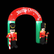 Darrahopens Occasions > Christmas Jingle Jollys Christmas Inflatable Nutcracker Archway 3M Outdoor Decorations