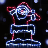 Darrahopens Occasions > Christmas Jingle Jollys Christmas Lights Motif LED Light Outdoor Decorations 101cm Santa