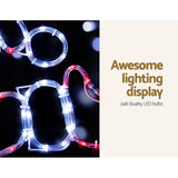 Darrahopens Occasions > Christmas Jingle Jollys Christmas Lights Motif LED Light Outdoor Decorations 101cm Santa