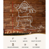 Darrahopens Occasions > Christmas Jingle Jollys Christmas Lights Motif LED Light Outdoor Decorations 101cm Santa
