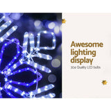 Darrahopens Occasions > Christmas Jingle Jollys Christmas Lights Motif LED Light Outdoor Decorations 82cm Snow
