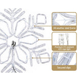 Darrahopens Occasions > Christmas Jingle Jollys Christmas Lights Motif LED Light Outdoor Decorations 82cm Snow