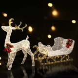 darrahopens Occasions > Christmas Jingle Jollys Christmas Lights Motif LED Rope Light Reindeer Sleigh Xmas Decor