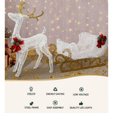 darrahopens Occasions > Christmas Jingle Jollys Christmas Lights Motif LED Rope Light Reindeer Sleigh Xmas Decor