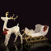 darrahopens Occasions > Christmas Jingle Jollys Christmas Lights Motif LED Rope Light Reindeer Sleigh Xmas Decor