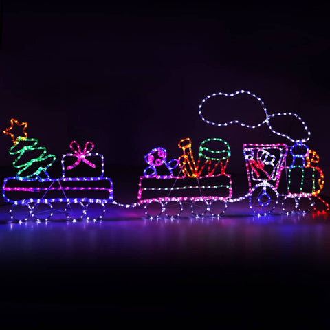 darrahopens Occasions > Christmas Jingle Jollys Christmas Lights Motif LED Rope Light Train Xmas Decor