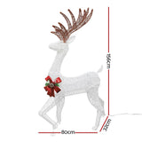 darrahopens Occasions > Christmas Jingle Jollys Christmas Lights Motif LED Rope Reindeer Waterproof Outdoor