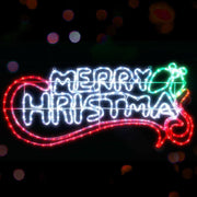 darrahopens Occasions > Christmas Jingle Jollys Christmas Motif Lights LED Rope Merry Xmas Waterproof Colourful