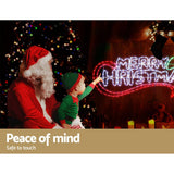 darrahopens Occasions > Christmas Jingle Jollys Christmas Motif Lights LED Rope Merry Xmas Waterproof Colourful