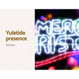 darrahopens Occasions > Christmas Jingle Jollys Christmas Motif Lights LED Rope Merry Xmas Waterproof Colourful