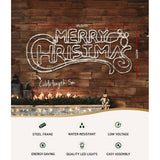 darrahopens Occasions > Christmas Jingle Jollys Christmas Motif Lights LED Rope Merry Xmas Waterproof Colourful