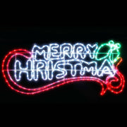 darrahopens Occasions > Christmas Jingle Jollys Christmas Motif Lights LED Rope Merry Xmas Waterproof Colourful