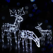 darrahopens Occasions > Christmas Jingle Jollys Christmas Motif Lights LED Rope Reindeer Waterproof Outdoor