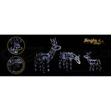 darrahopens Occasions > Christmas Jingle Jollys Christmas Motif Lights LED Rope Reindeer Waterproof Outdoor