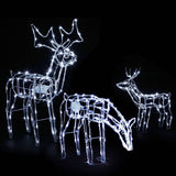 darrahopens Occasions > Christmas Jingle Jollys Christmas Motif Lights LED Rope Reindeer Waterproof Outdoor