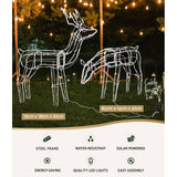 darrahopens Occasions > Christmas Jingle Jollys Christmas Motif Lights LED Rope Reindeer Waterproof Solar Powered