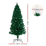 darrahopens Occasions > Christmas Jingle Jollys Christmas Tree 1.8M LED Xmas trees with Lights Multi Colour