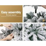 darrahopens Occasions > Christmas Jingle Jollys Christmas Tree 1.8M Xmas Trees Decorations Snowy 520 Tips