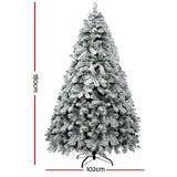 darrahopens Occasions > Christmas Jingle Jollys Christmas Tree 1.8M Xmas Trees Decorations Snowy 520 Tips