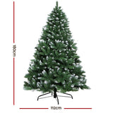 darrahopens Occasions > Christmas Jingle Jollys Christmas Tree 1.8M Xmas Trees Decorations Snowy Green 800 Tips