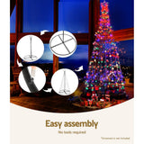 darrahopens Occasions > Christmas Jingle Jollys Christmas Tree 2.1M 264 LED Xmas Trees Solar Power Multi Colour